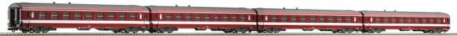 Set of 4 passenger cars of La Capitole train (Set 1)<br /><a href='images/pictures/Roco/Roco-74109.jpg' target='_blank'>Full size image</a>